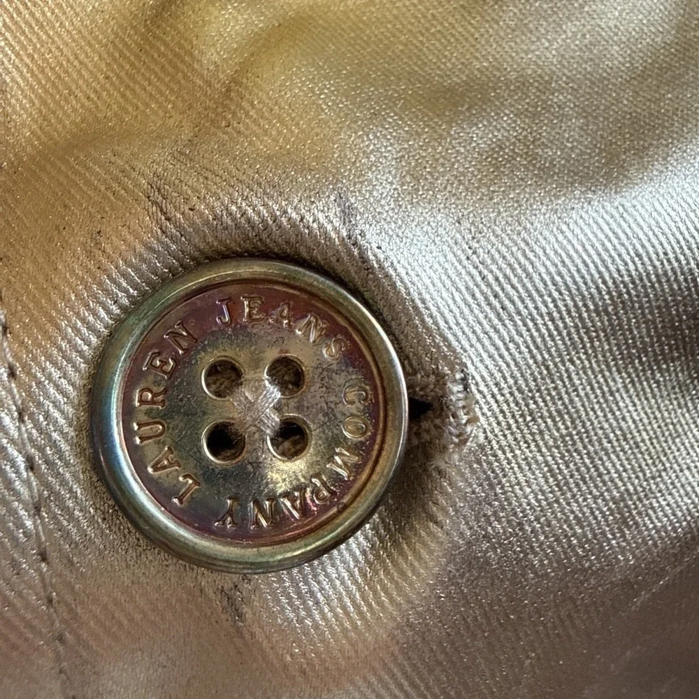 Vintage Y2K Classic Lauren Ralph Lauren Gold Jacket Double Breasted READ - Picture 10 of 12